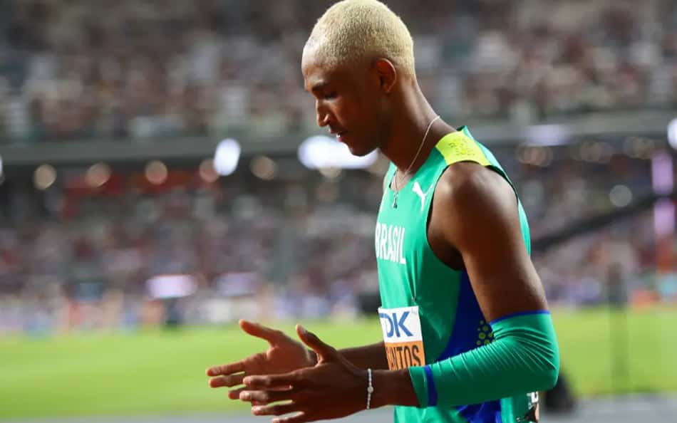 Alison dos Santos, o 'Piu', fica em quinto na final dos 400m com barreira no Mundial de Atletismo