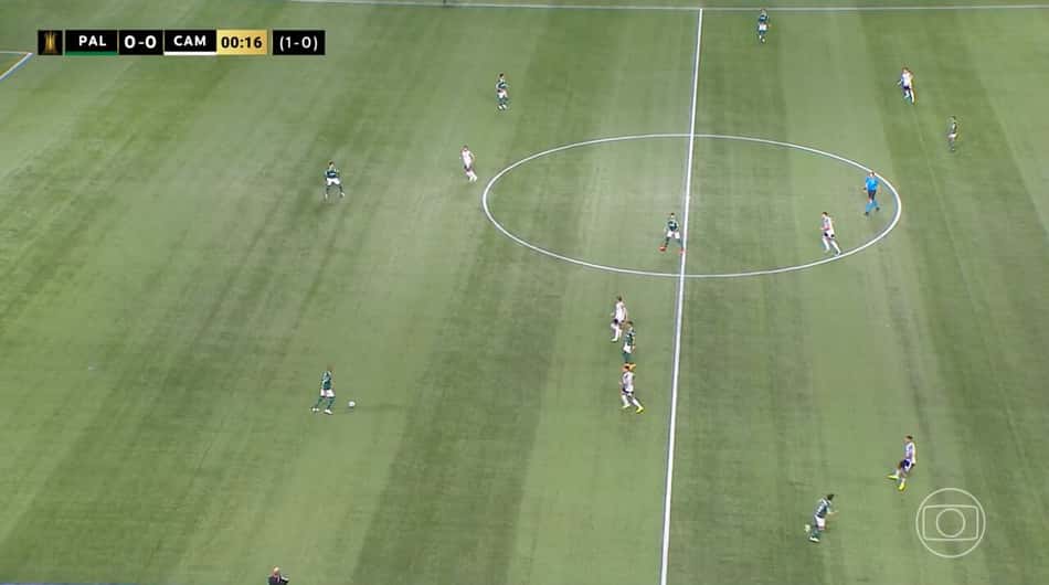 Palmeiras x Atlético-MG - imagem da câmera