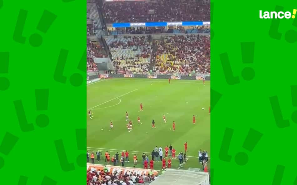 VÍDEO: Após agressão em treino, Varela e Gerson interagem durante aquecimento do Flamengo