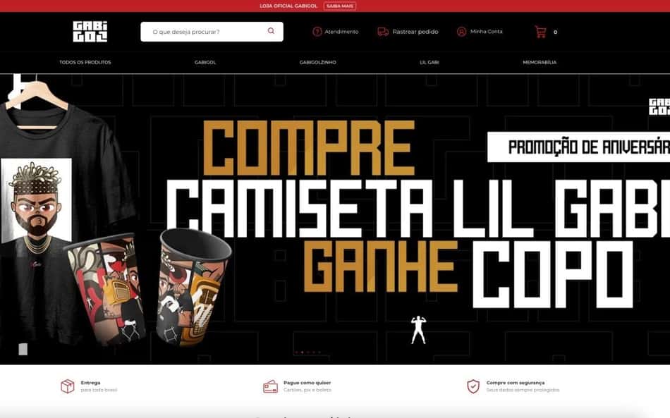 Gabigol empresário! Aniversariante do dia, jogador do Flamengo lançou produtos oficiais próprios