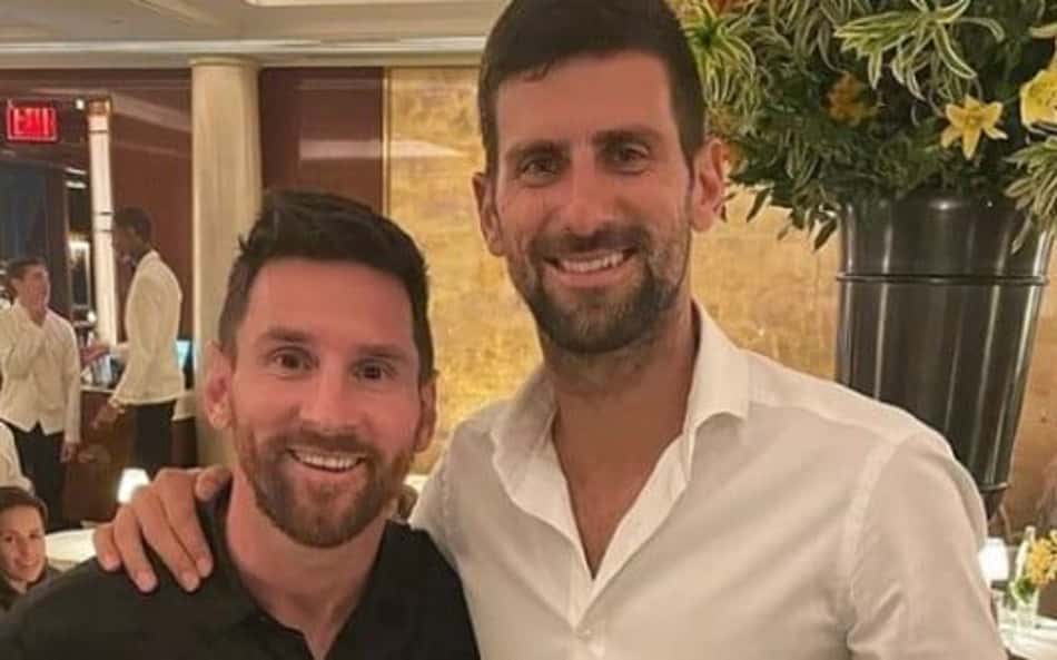 Djokovic comenta encontro com Messi : 'Fenômeno'