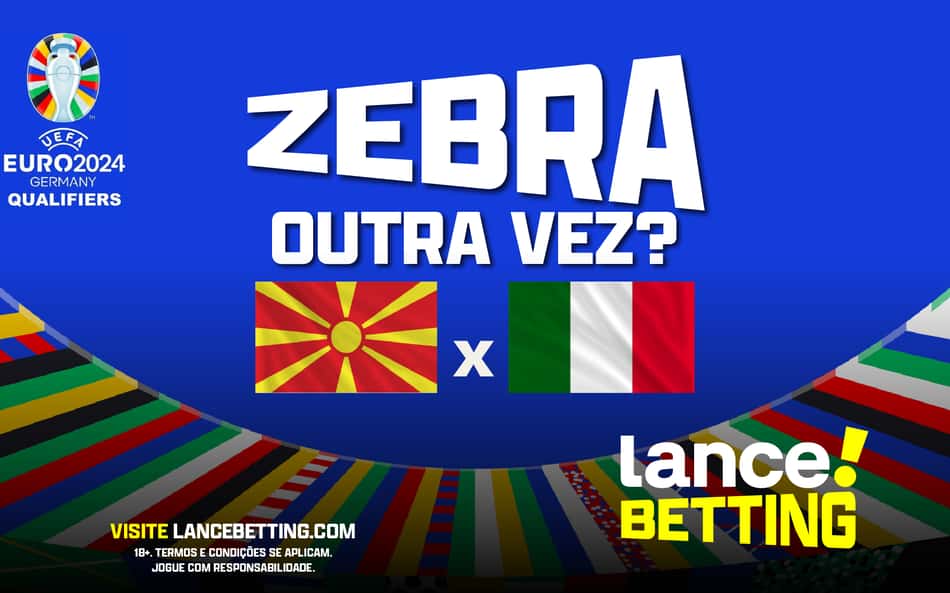 Déjà vu?! Aposte R$10 e ganhe R$100 se a Macedônia surpreender novamente a Itália!