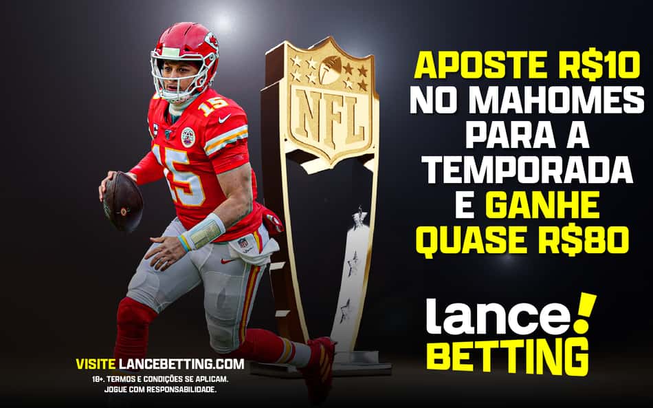 Showman! Aposte R$10 e ganhe mais de R$75 se Mahomes for eleito o melhor jogador da NFL