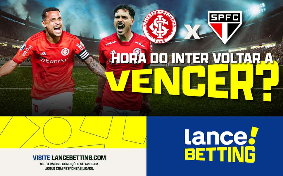 Fim do jejum colorado? Aposte R$10 e ganhe mais de R$60 se o Inter vencer o São Paulo