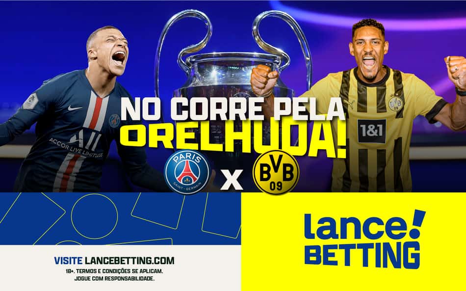Allez! Aposte R$10 e ganhe R$140 na partida entre PSG e Borussia Dortmund