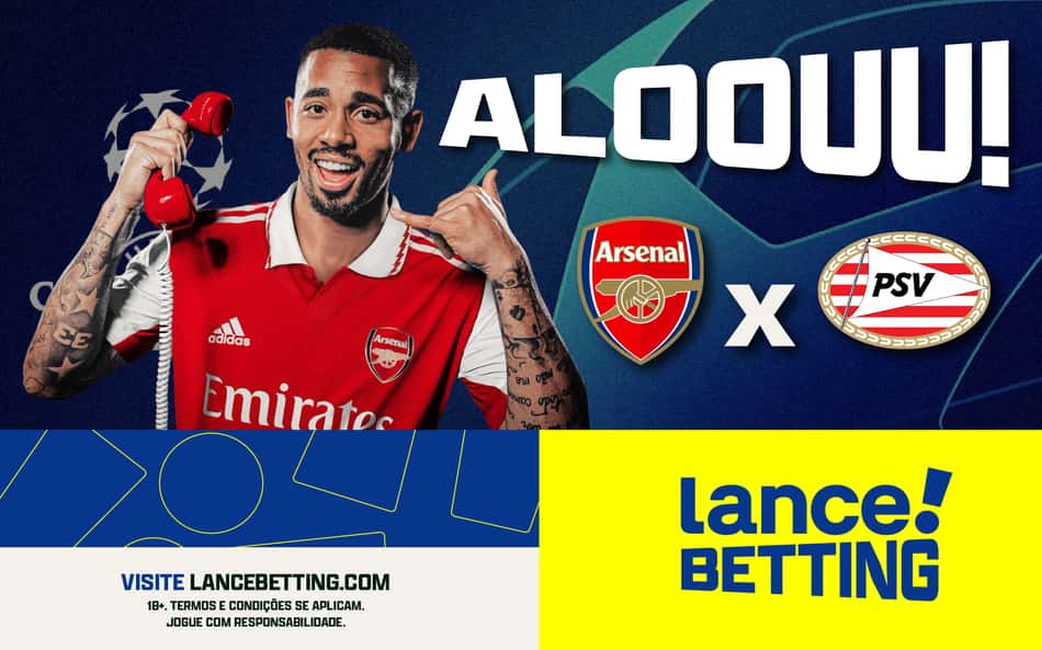 Com o pé direito? Aposte R$10 e ganhe mais de R$85 com o Arsenal na Liga dos Campeões