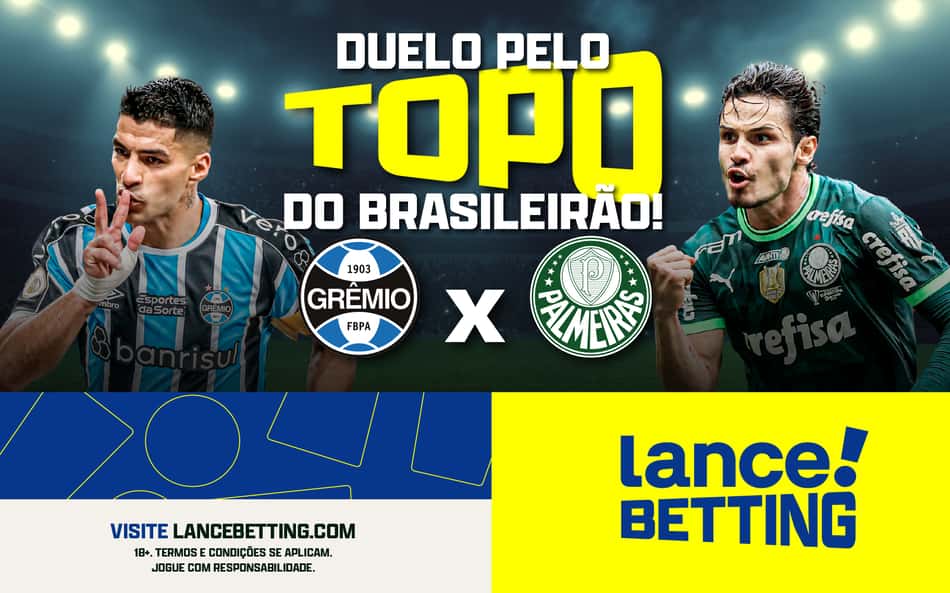 Vai ferver! Aposte R$10 e ganhe mais de R$60 com Grêmio e Palmeiras no Brasileirão
