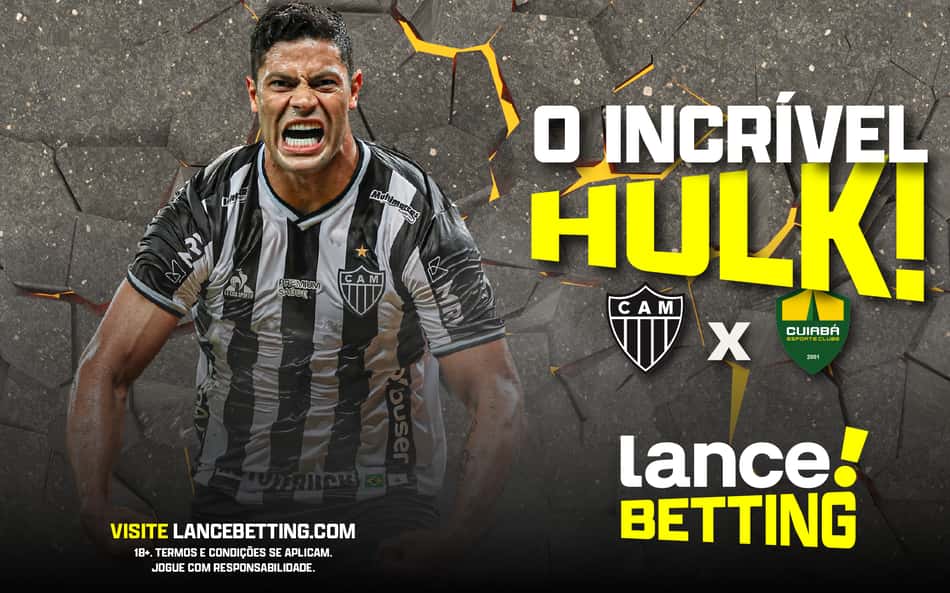 Vai dar bom? Aposte R$10 e ganhe mais de R$45 se Hulk abrir o placar e o Atlético-MG vencer o Cuiabá