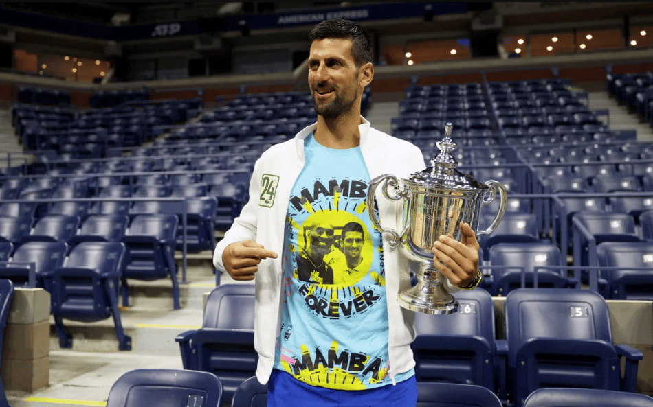 Djokovic dedica conquista do US Open ao amigo Kobe Bryant: 'impossível não lembrar dele neste momento'