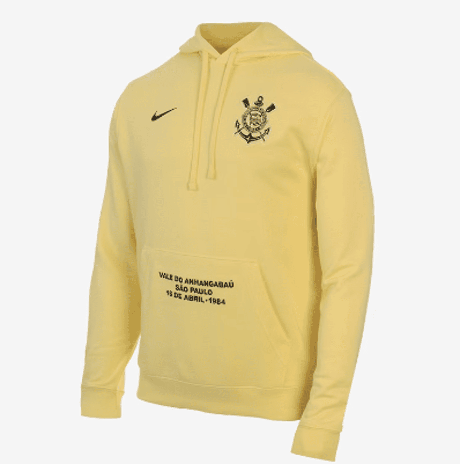 Blusão do Corinthians faz parte da nova linha de camisa do Corinthians