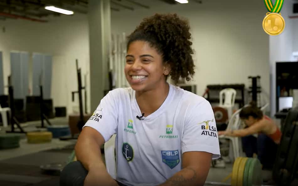 Destaque do levantamento de peso, Laura Amaro relembra história engraçada com o pai: 'Ela é recordista brasileira'