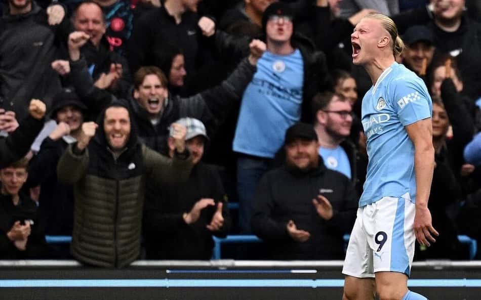Haaland encerra seca de gols e Manchester City vence Brighton na Premier League