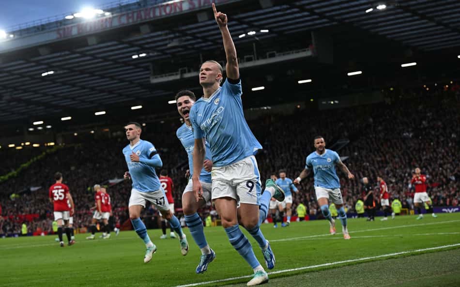Haaland marca dois, e Manchester City vence United pela Premier League