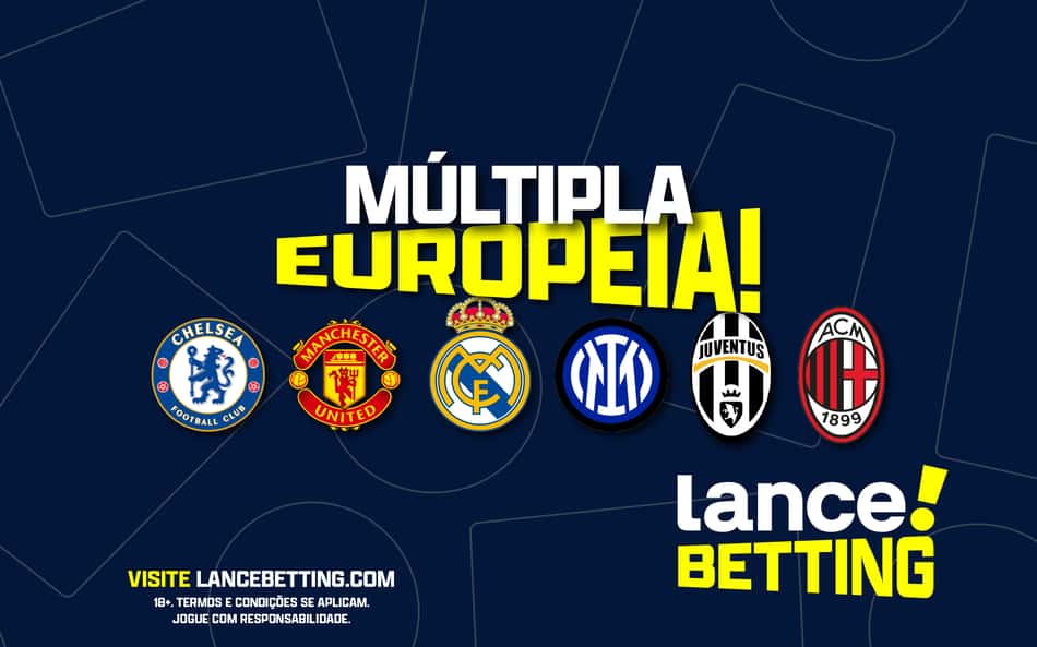 Sabadou! Aposte R$100 e ganhe mais de R$1600 com os clubes europeus!