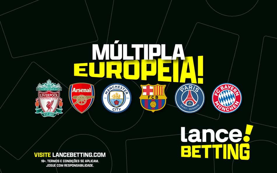 Domingou! Aposte R$100 e ganhe mais de R$2300 com os clubes europeus!
