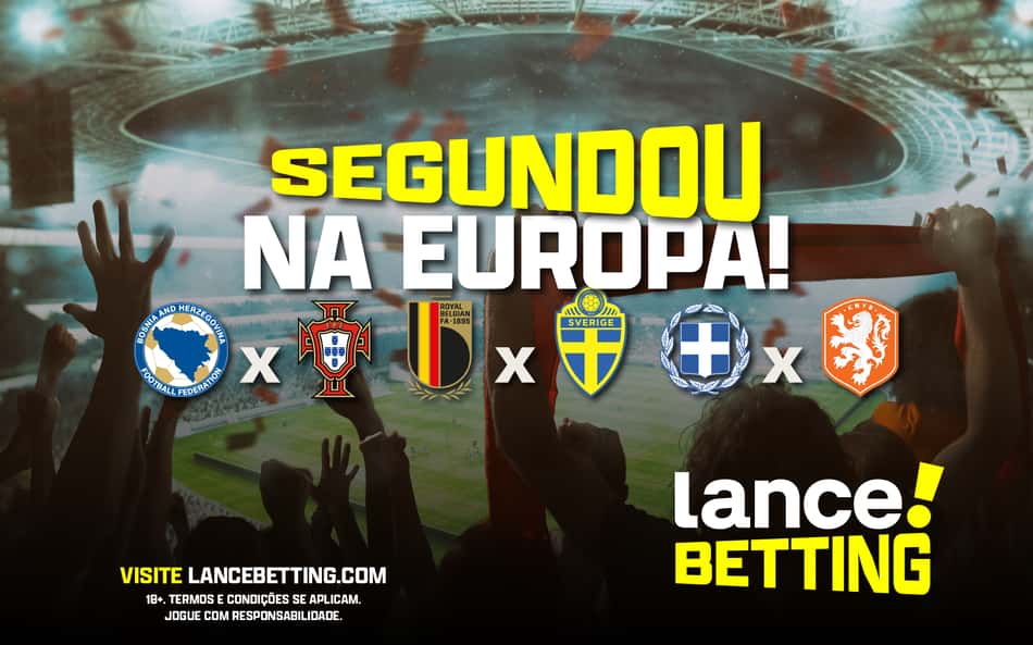 Segundou na Europa! Aposte R$100 e leve R$490 com vitórias de Portugal, Holanda e Bélgica