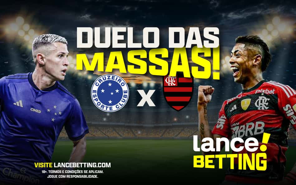 Clássico em BH! Aposte R$100 e ganhe R$650 no confronto entre Cruzeiro e Flamengo
