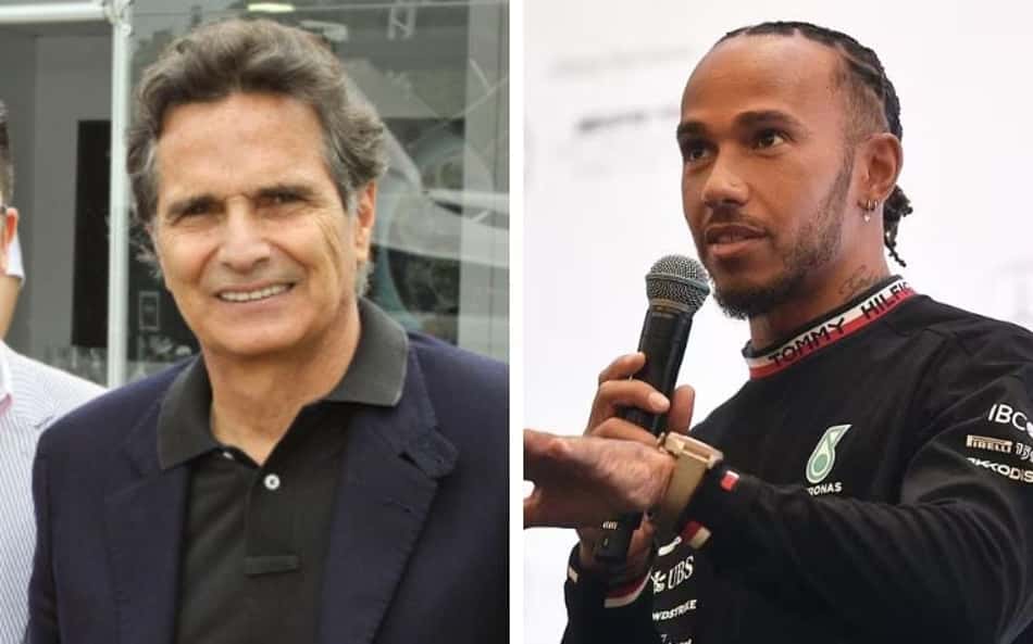 Nelson Piquet e Lewis Hamilton