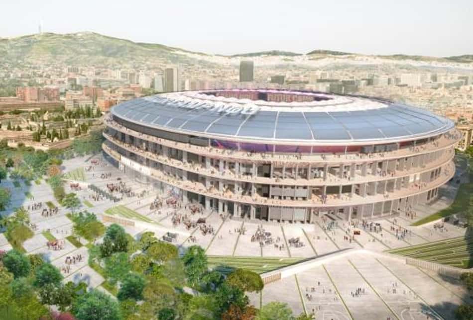 Projeto do Novo Camp Nou, a casa do Barcelona na Champions League (Foto: Divulgação/FC Barcelona)
