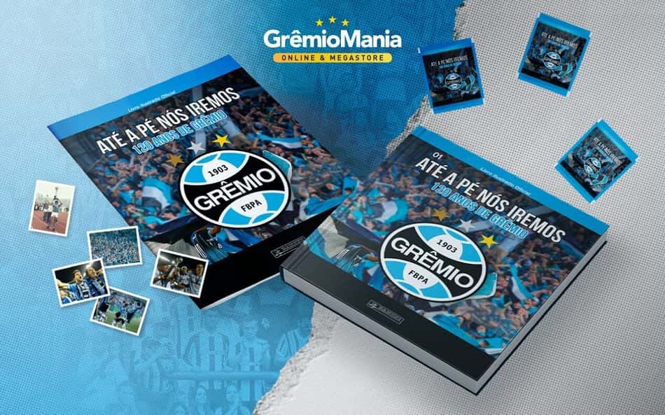 Grêmio lança álbum de figurinhas para comemorar aniversário de 120 anos