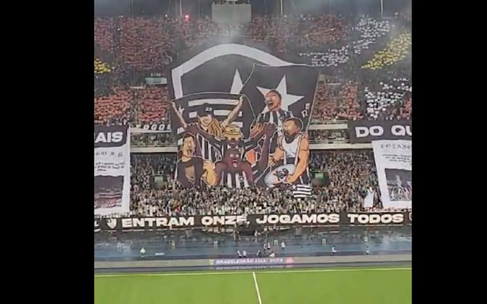Virou rotina! Festa da torcida do Botafogo ganha destaque na web
