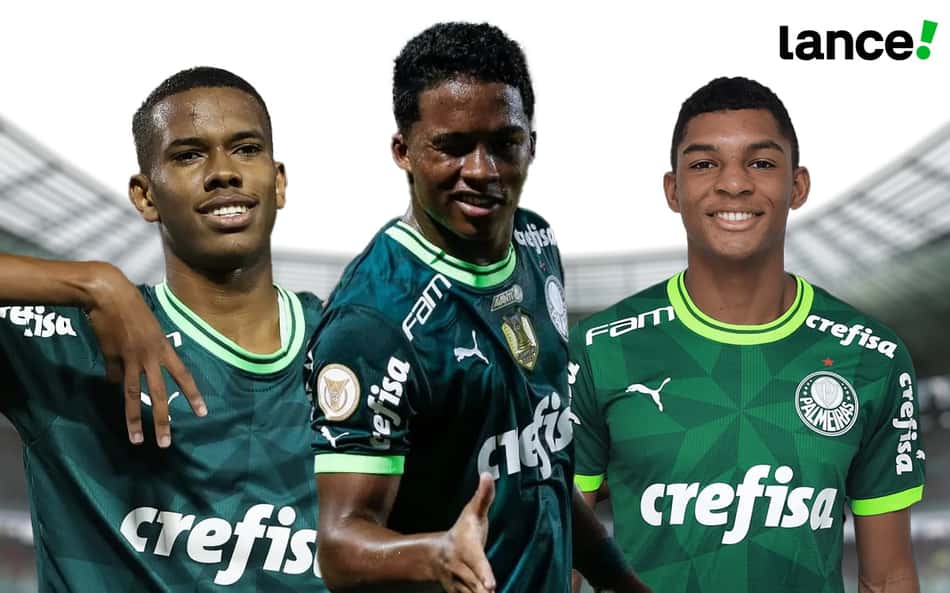 Estêvão, Endrick e Luis Guilherme – Palmeiras