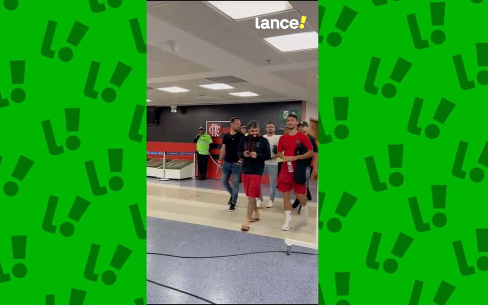 Gabigol despista sobre papo com Leila Pereira em Flamengo x Palmeiras: 'Segredo'