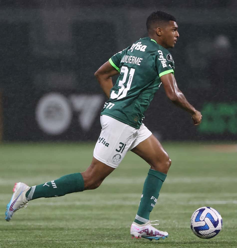 Luís Guilherme em ação pelo Verdão (Foto: Cesar Greco / Palmeiras)