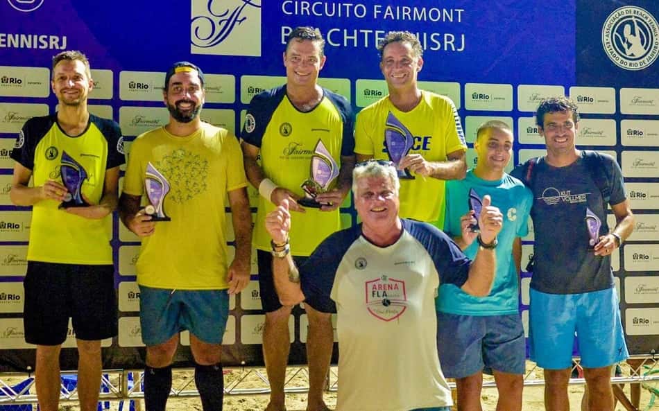 8ª etapa do CircuitoRJ de Beach Tennis tem campeãs inéditas e a velha guarda superando os jovens no masculino