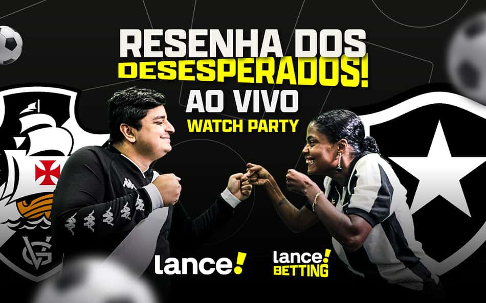 Resenha pura! Live no YouTube do Lance com reações de torcedores no Vasco x Botafogo