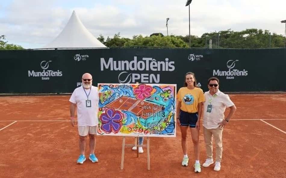 Tomljanovic recebe homenagem do Mundo Tênis Open, o WTA de Florianópolis