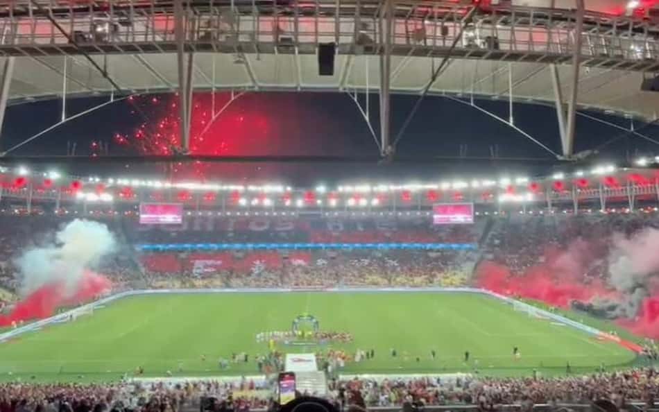 Mosaico da torcida do Flamengo vira piada nas redes sociais: 'Pior da história'