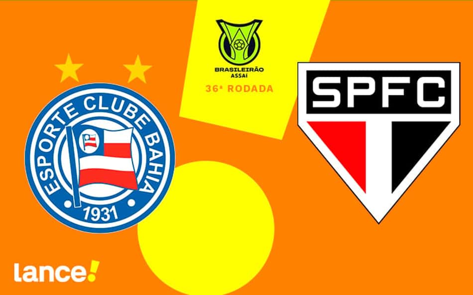 Bahia x São Paulo: onde assistir ao vivo, horário e prováveis escalações do jogo pelo Brasileirão