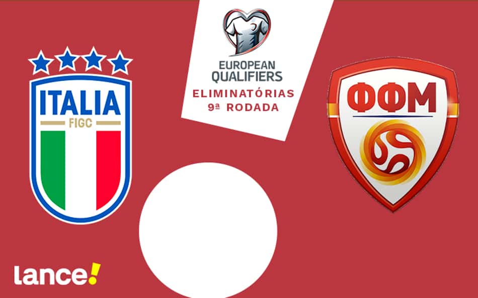 Itália x Macedônia do Norte: Onde assistir, horário e prováveis escalações do jogo nas Eliminatórias da Eurocopa