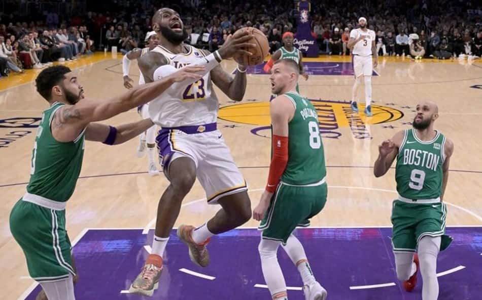Porzingis e Tatum lideram e Celtics vence Lakers