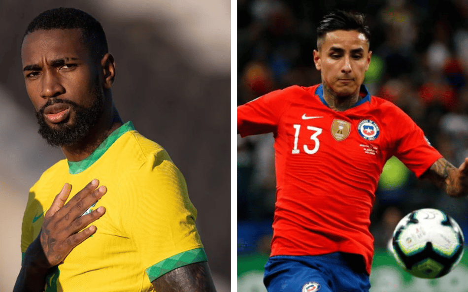 Gerson e Pulgar – Brasil e Chile