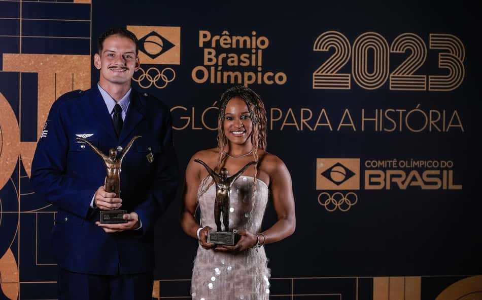 Rebeca Andrade e Marcus D'Almeida são eleitos Atletas do Ano no Prêmio Brasil Olímpico
