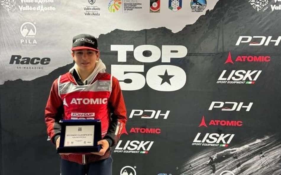 Leopoldo Fagnani é vice-campeão do Top 50 PDH Cup na retomada da temporada de Esqui, na Itália
