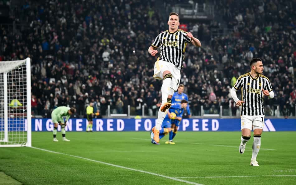 Juventus goleia Frosinone com hat-trick de Milik e avança na Copa da Itália