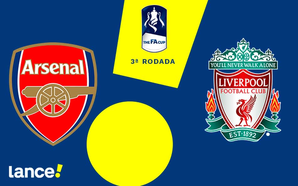 Arsenal x Liverpool: onde assistir, horário e prováveis escalações da partida pela Copa da Inglaterra