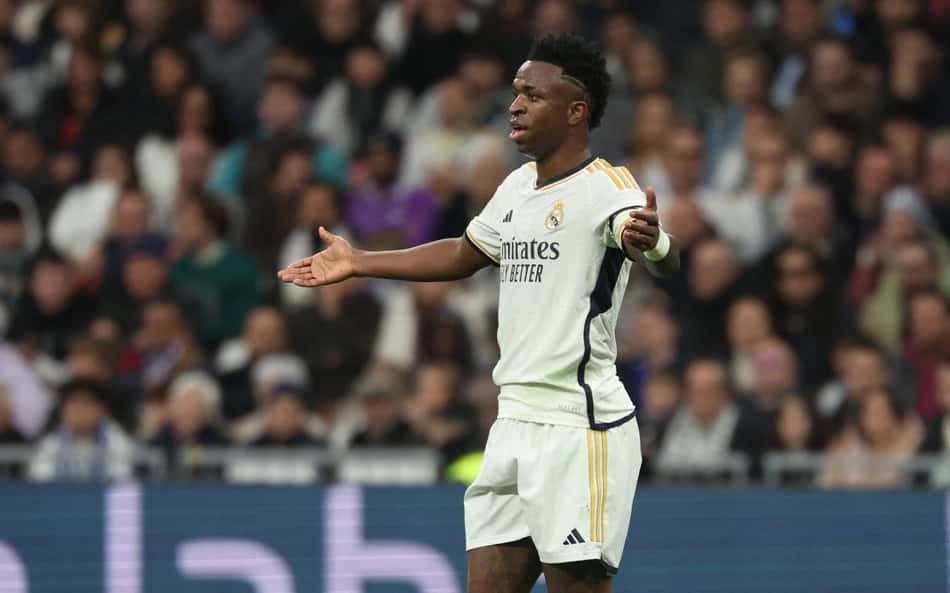 Torcedores se revoltam na web com gol de Vini Jr. pelo Real Madrid: 'Roubado'