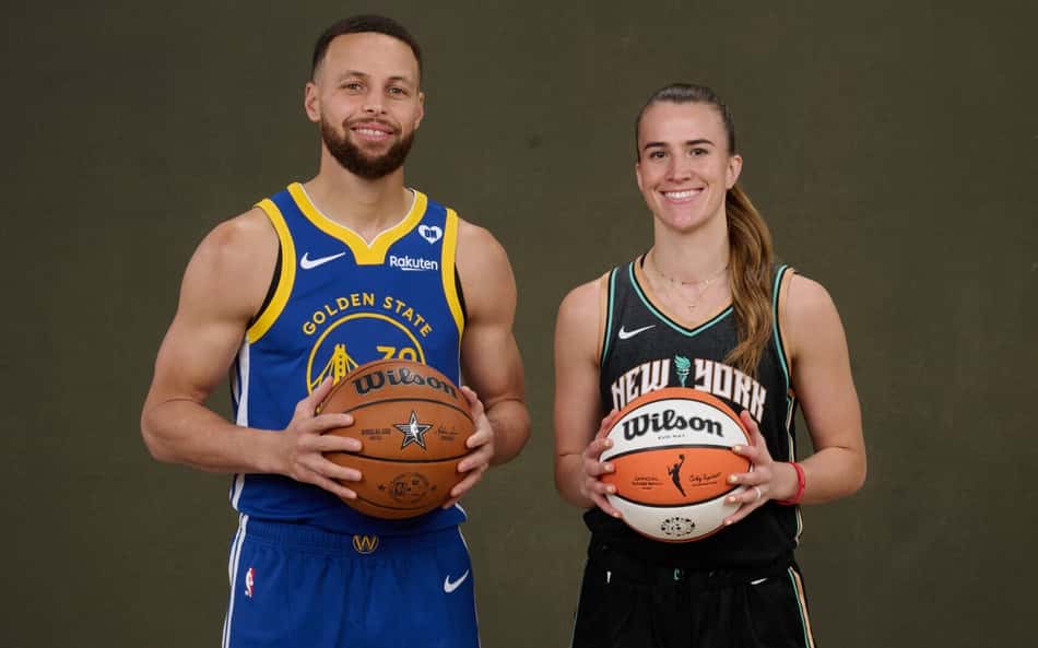 Sabrina Ionescu x Stephen Curry: saiba quem venceu o desafio de três pontos