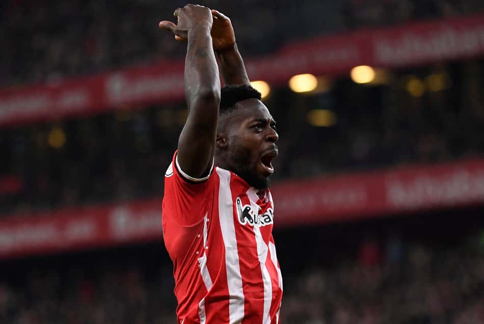 Inaki Williams em ação pelo Athletic Bilbao (Foto: ANDER GILLENEA / AFP)