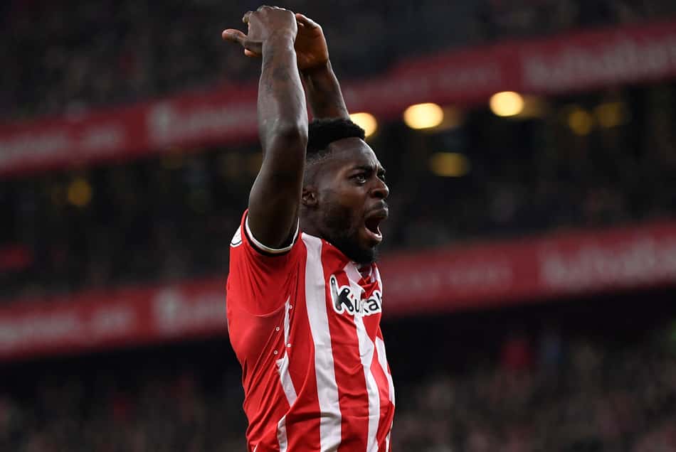Inaki Williams em ação pelo Athletic Bilbao (Foto: ANDER GILLENEA / AFP)