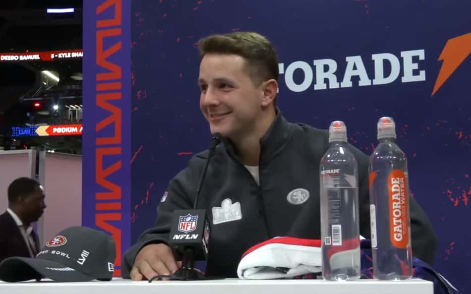 Quarterback dos 49ers, Brock Purdy se diz 'Pronto para decepcionar Taylor Swift' no Super Bowl