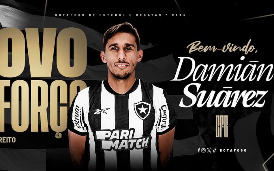 Botafogo anuncia a contratação do lateral-direito Damián Suárez