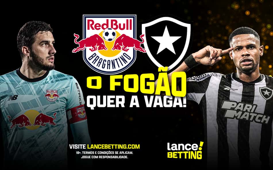 Pra classificar e faturar! Com R$ 100, você leva R$ 300 se RB Bragantino x Botafogo empatarem