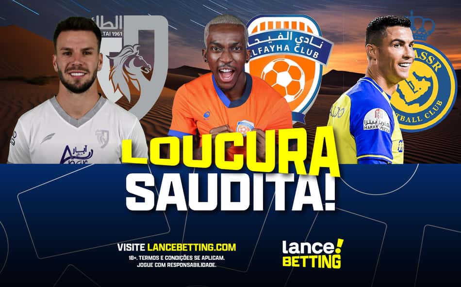 Aposte R$100 e ganhe mais de R$ 2.000,00 com Al Faya, Al Tai e Al Nassr