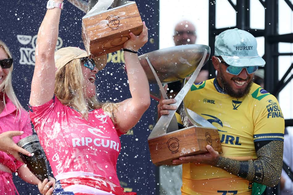 Caroline Marks e Filipe Toledo - WSL Finals