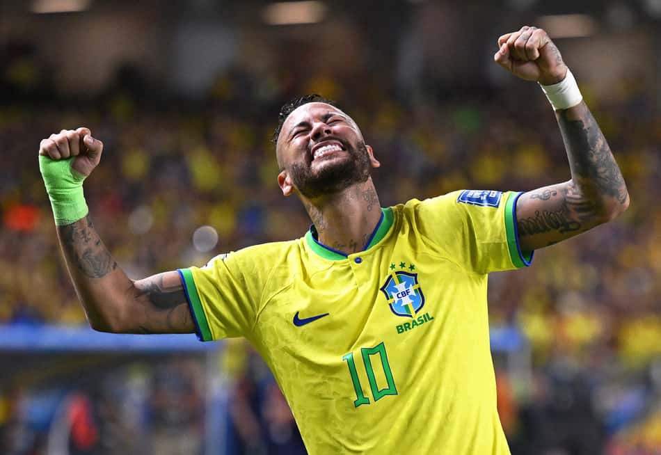 Neymar atuando pela Seleção Brasileira (Foto: Carl de Souza/AFP)
